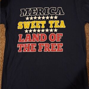 Patriotic Navy Blue Graphic Tee